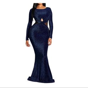 Blue Shimmering Dress